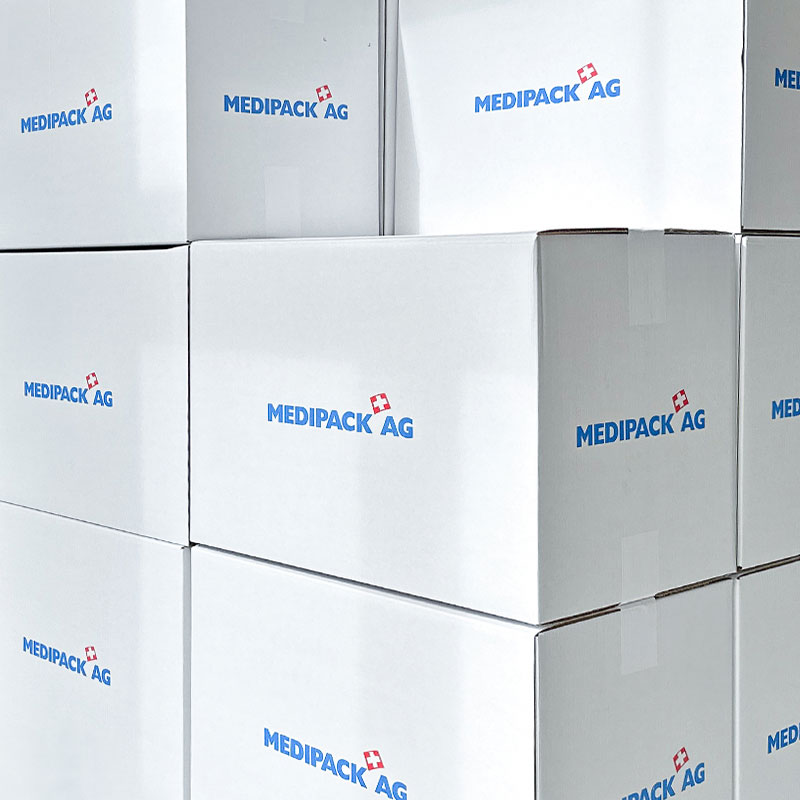 Sortiment Versandverpackung Medipack Schaffhausen
